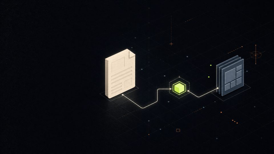 Abstract route trace from server-rendered HTML to a small interaction boundary and direct DOM update